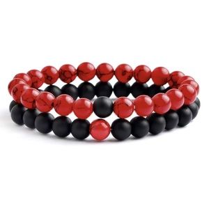 Love Bracelet - Black & Red